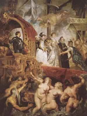 Peter Paul Rubens The Landing of Marie de'Medici at Marseilles (mk080 oil painting image